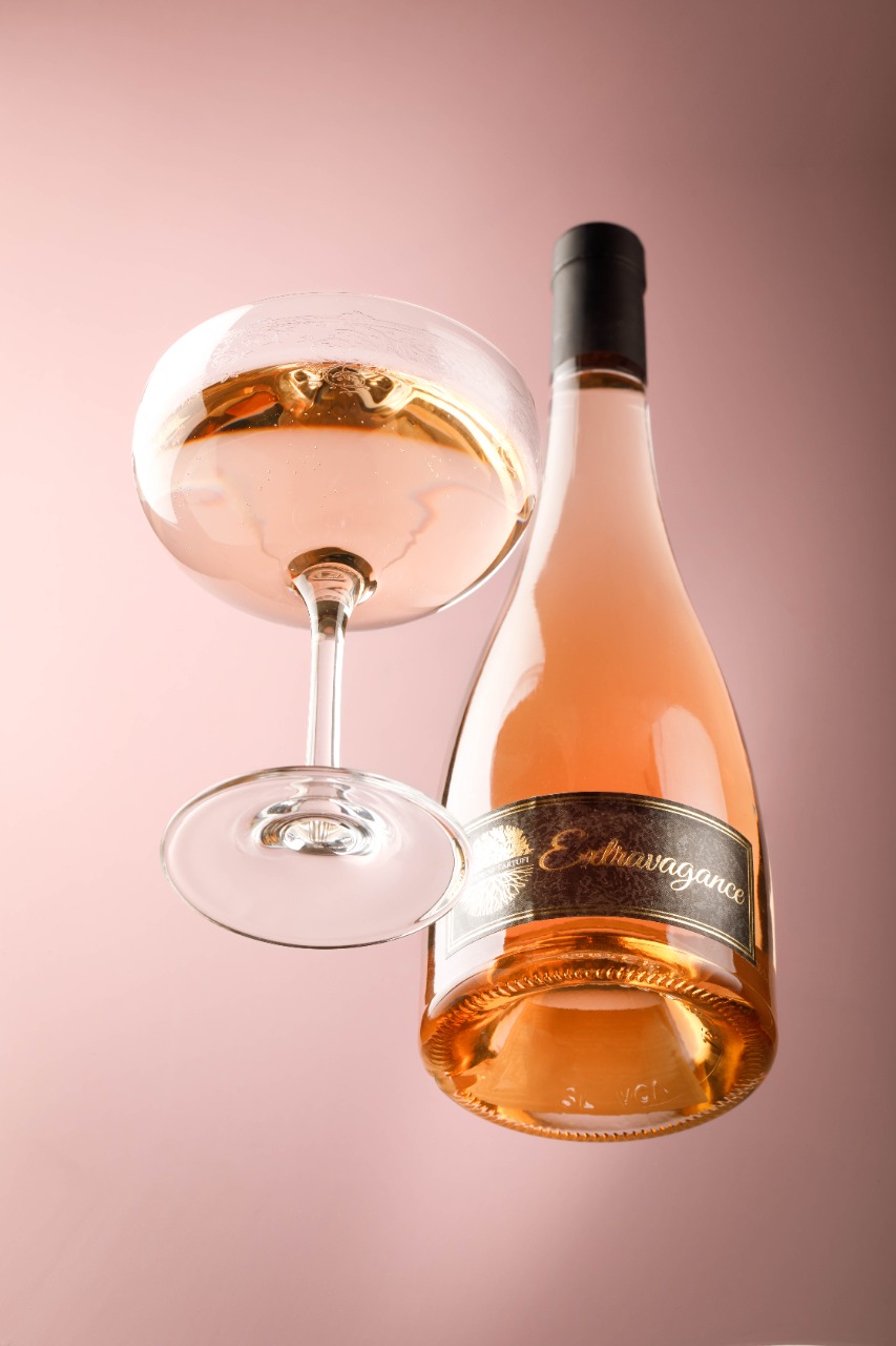 vin rosé truffé pétillant