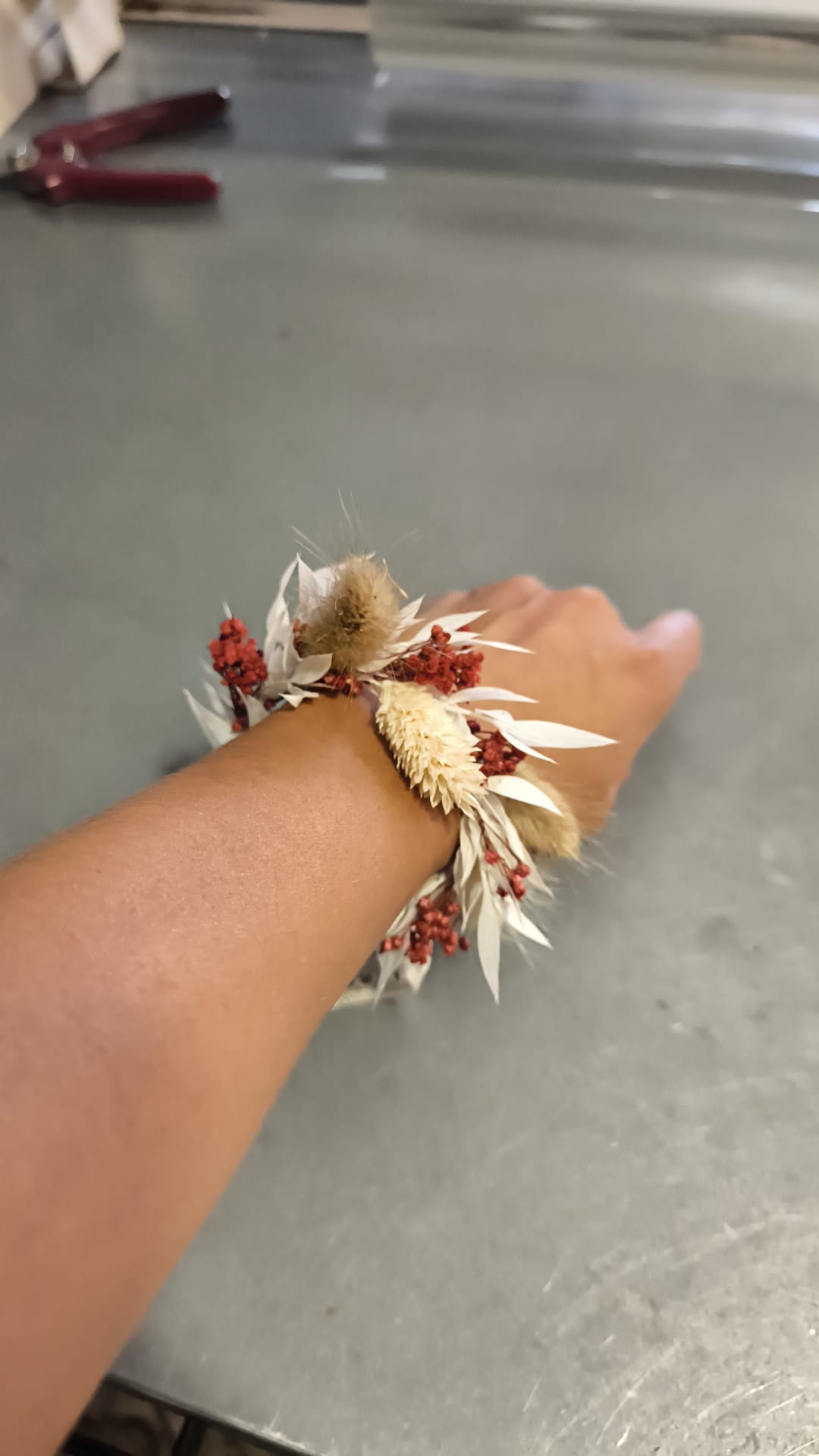 fleurs séchées bracelets