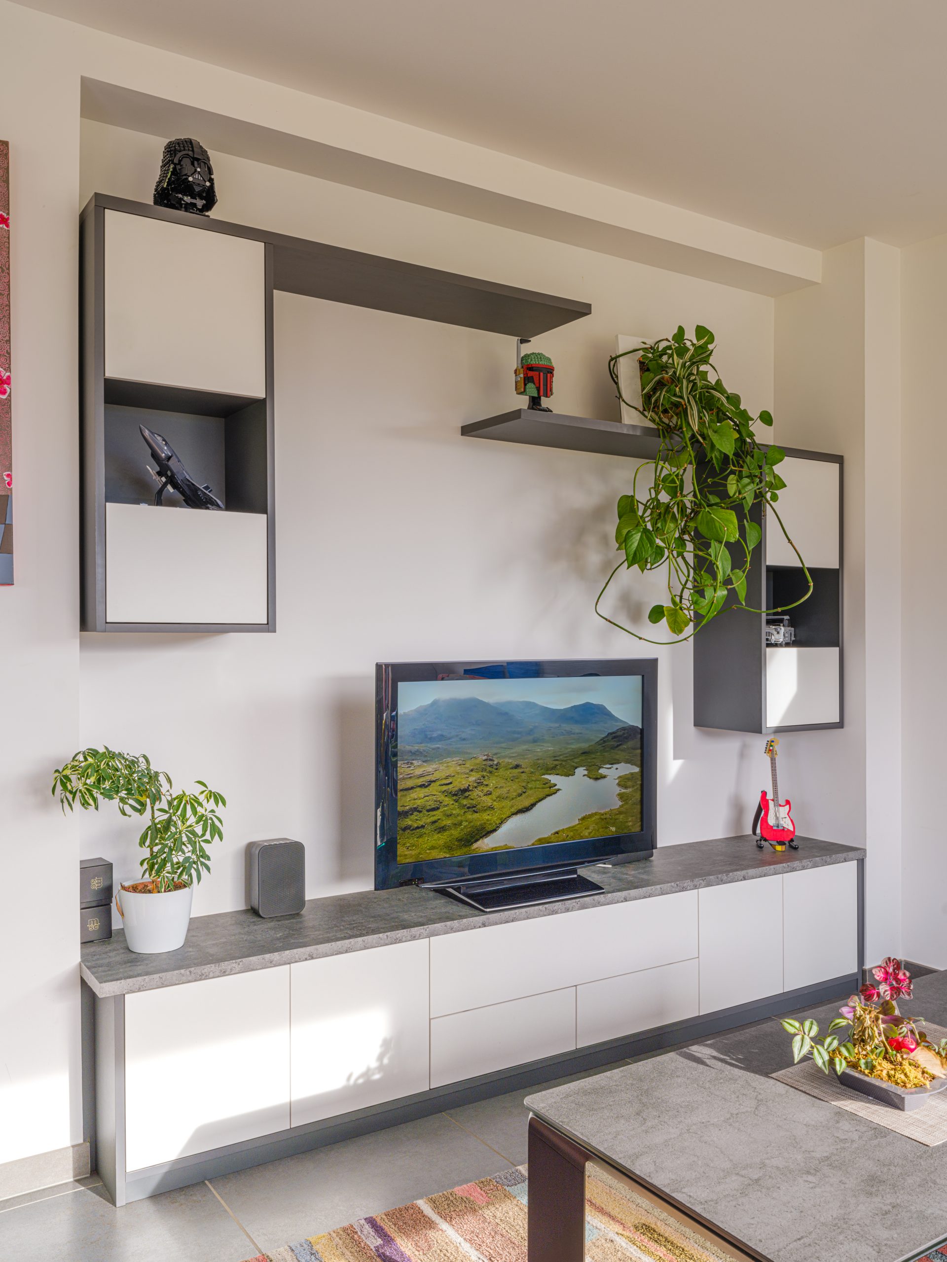 rangements salon création la clusaz