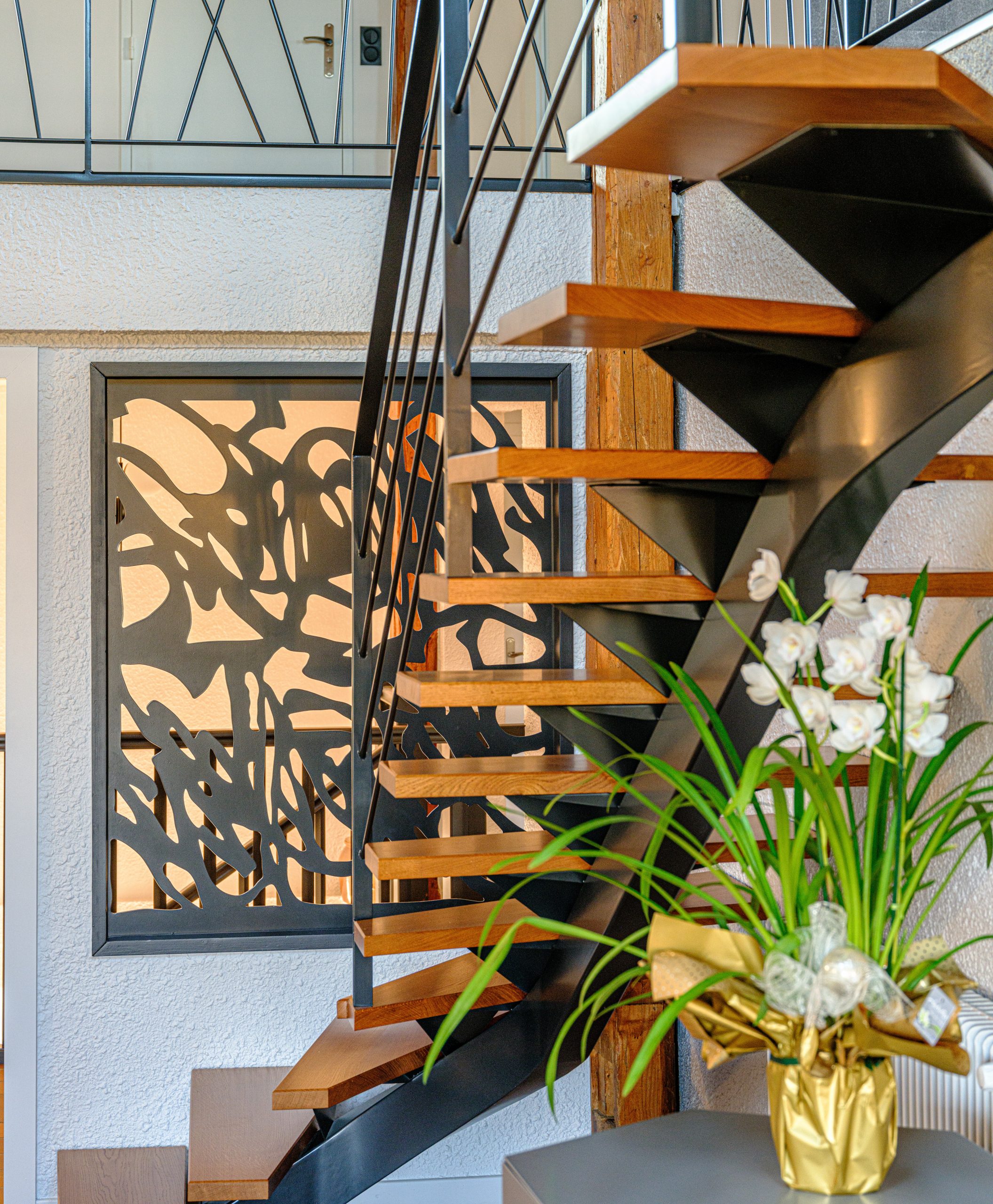 bibliothèque sur mesure habère lullin