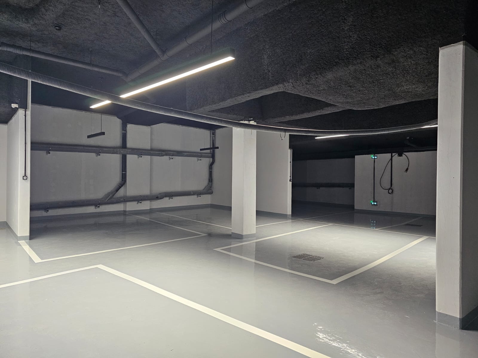 béton ciré parking