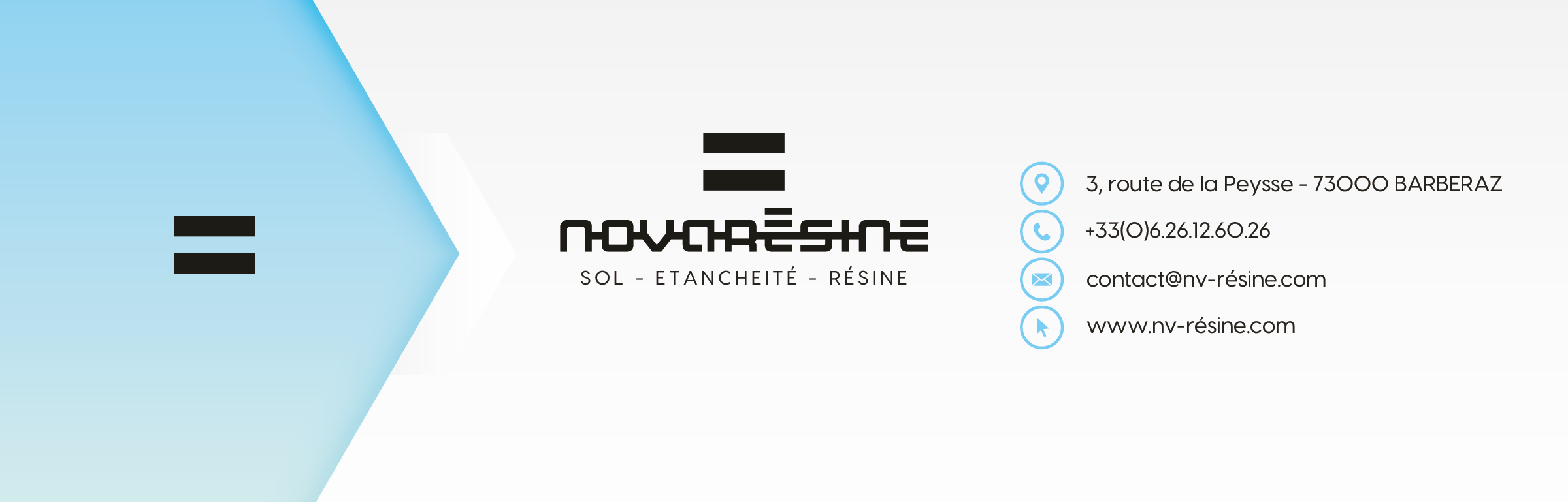 logo nv résine